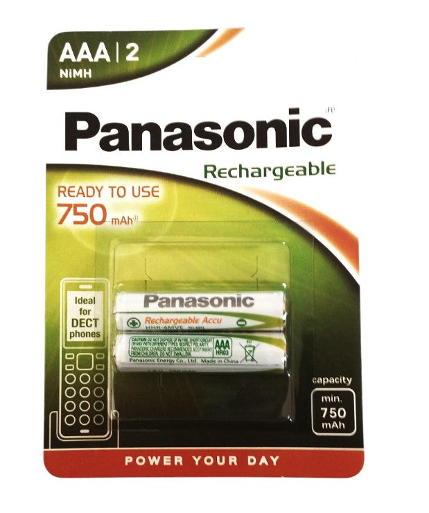 Panasonic Επαναφορτιζόμενες Μπαταρίες ΗR03 750mAh AAA