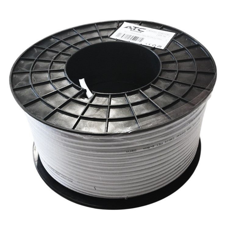 ATC-777 RG6 Στροφείο με Χάλκινο Καλώδιο 6.8 mm 100m