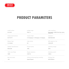 XO XJ06 Smart Καθρέφτης Οπισθοπορείας 5 ιντσών WiFi