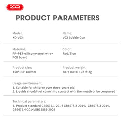 XO V03 Μηχανή Φυσαλίδων Αστροναύτης Μπλε