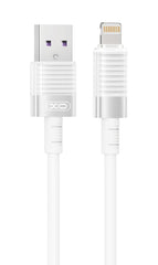 XO NB282 Καλώδιο Γρήγορης Φόρτισης Σιλικόνης 6A Lightning Λευκό