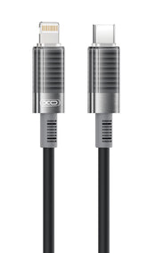 XO NB-Q282A Καλώδιο Σιλικόνης Type-c σε Lightning 30W Μαύρο