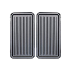 ESTIA ΤΟΣΤΙΕΡΑ BLACK & INOX 2 ΘΕΣΕΩΝ 850w ΜΕ ΑΠΟΣΠΩΜΕΝΕΣ ΑΝΤΙΚΟΛΛΗΤΙΚΕΣ ΠΛΑΚΕΣ