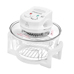 ESTIA ΦΟΥΡΝΑΚΙ ΡΟΜΠΟΤ CRYSTAL COOK 1400w 12lt ΜΕ ΑΝΤΙΣΤAΣΕΙΣ ΛΕΥΚΟ