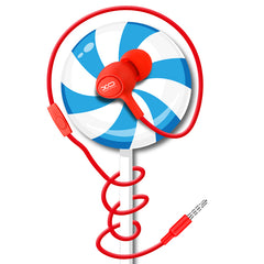 XO S6 Ακουστικά Handsfree Candy Κόκκινα