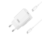 XO L126 USB-C Φορτιστής Ταχείας Φόρτισης PD20W με Καλώδιο Lightning (NB-Q189A)