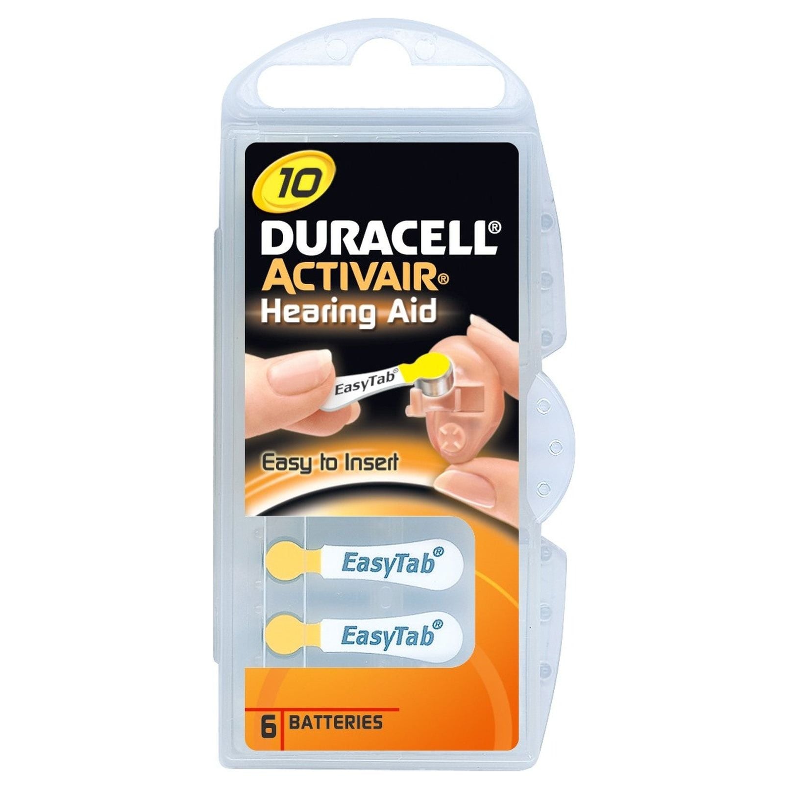 Duracell Μπαταρίες Βαρηκοΐας Activair DA10 (6τμχ)