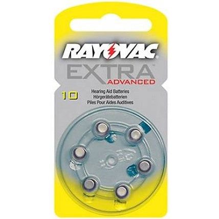 Rayovac Μπαταρίες Βαρηκοΐας Extra Advanced 10 (6τμχ)