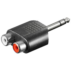 Μετατροπέας Stereo 6.35mm Σε 2 RCA Θηλ.