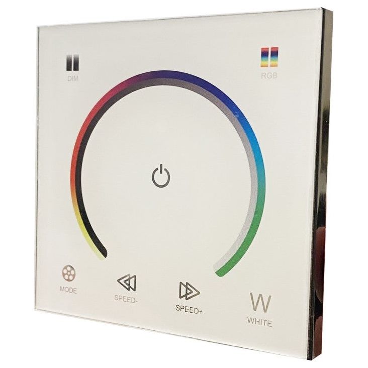 Avide Τηλεχειριστήριο Αφής και Ελεγκτής για LED Ταινία 12V 144W RGB Λευκό