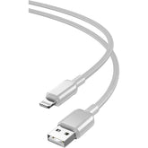 XO NB249 5A PVC Γυαλιστερό Καλώδιο Μεταφοράς Δεδομένων Lightning Λευκό