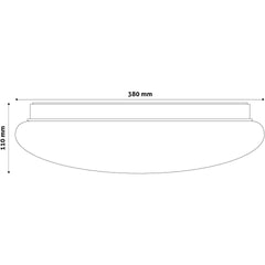 Avide LED Μοντέρνα Πλαφονιέρα Οροφής Cordelia 24W 380x110.0mm Ψυχρό 6400K