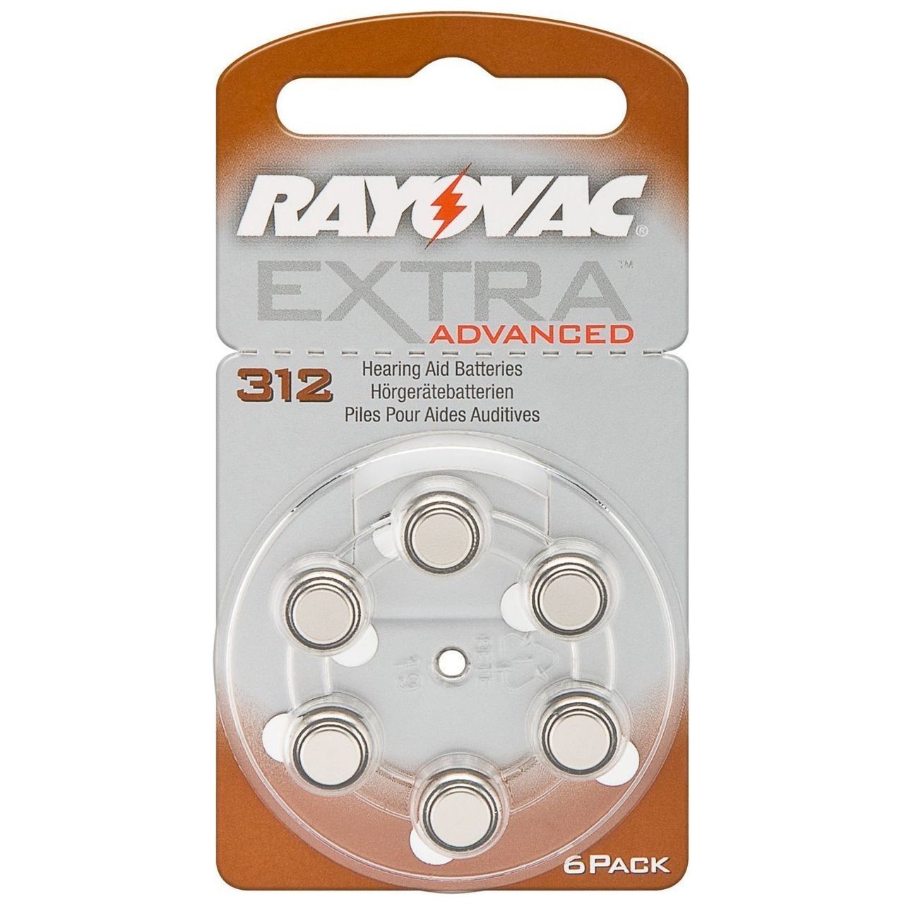 Rayovac Μπαταρίες Βαρηκοΐας Extra Advanced 312 (6τμχ)