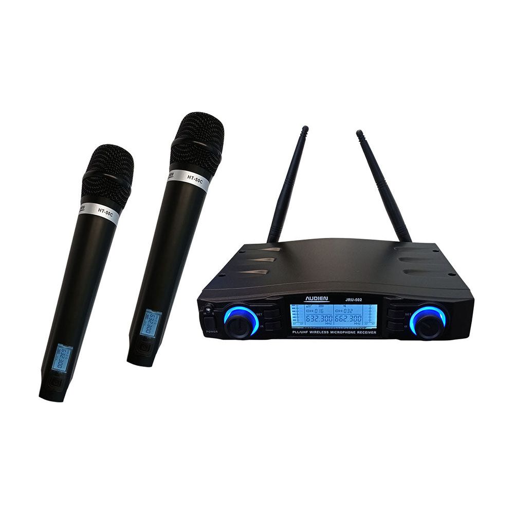 JRU-502-Β Ασύρματο Μικρόφωνο Διπλό Χειρός PLL UHF