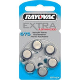 Rayovac Μπαταρίες Βαρηκοΐας Extra Advanced 675 (6τμχ)
