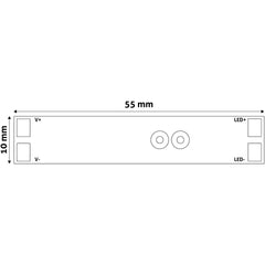 Avide Μίνι Ελεγκτής για LED Ταινία 12V 96W με Αισθητήρα Υπερύθρων και Προφίλ Αλουμινίου