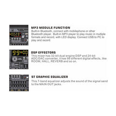 KG-PM16 Κονσόλα Ήχου 16 Καναλιών