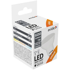 Avide Λάμπα LED Σποτ GU10 7W Λευκό 4000K Value