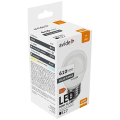 Avide Λάμπα LED Σφαιρική 7W E27 Λευκό 4000K Value