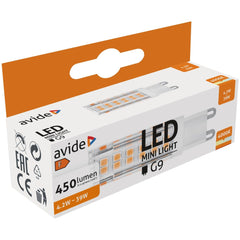 Avide Mini Φωτάκι LED G9 4.2W Λευκό 4000K flat