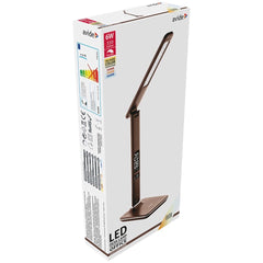 Avide LED Φωτιστικό Γραφείου Δερμάτινο με Ημερολόγιο Καφέ 6W