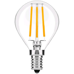 Avide Λάμπα LED Filament Σφαιρική 4W E14 360° Λευκό 4000K
