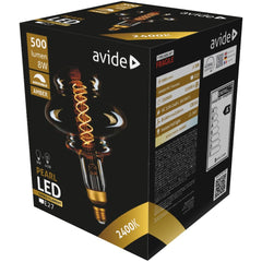 Avide Λάμπα LED Jumbo Pearl 8W E27 2400K Ντιμαριζόμενο 160x210mm