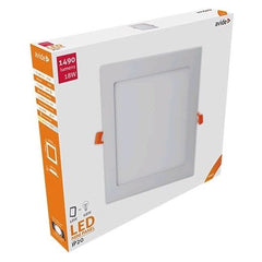 Avide LED Φωτιστικό Οροφής Χωνευτό Τετράγωνο Αλουμίνιο 18W Λευκό 4000K