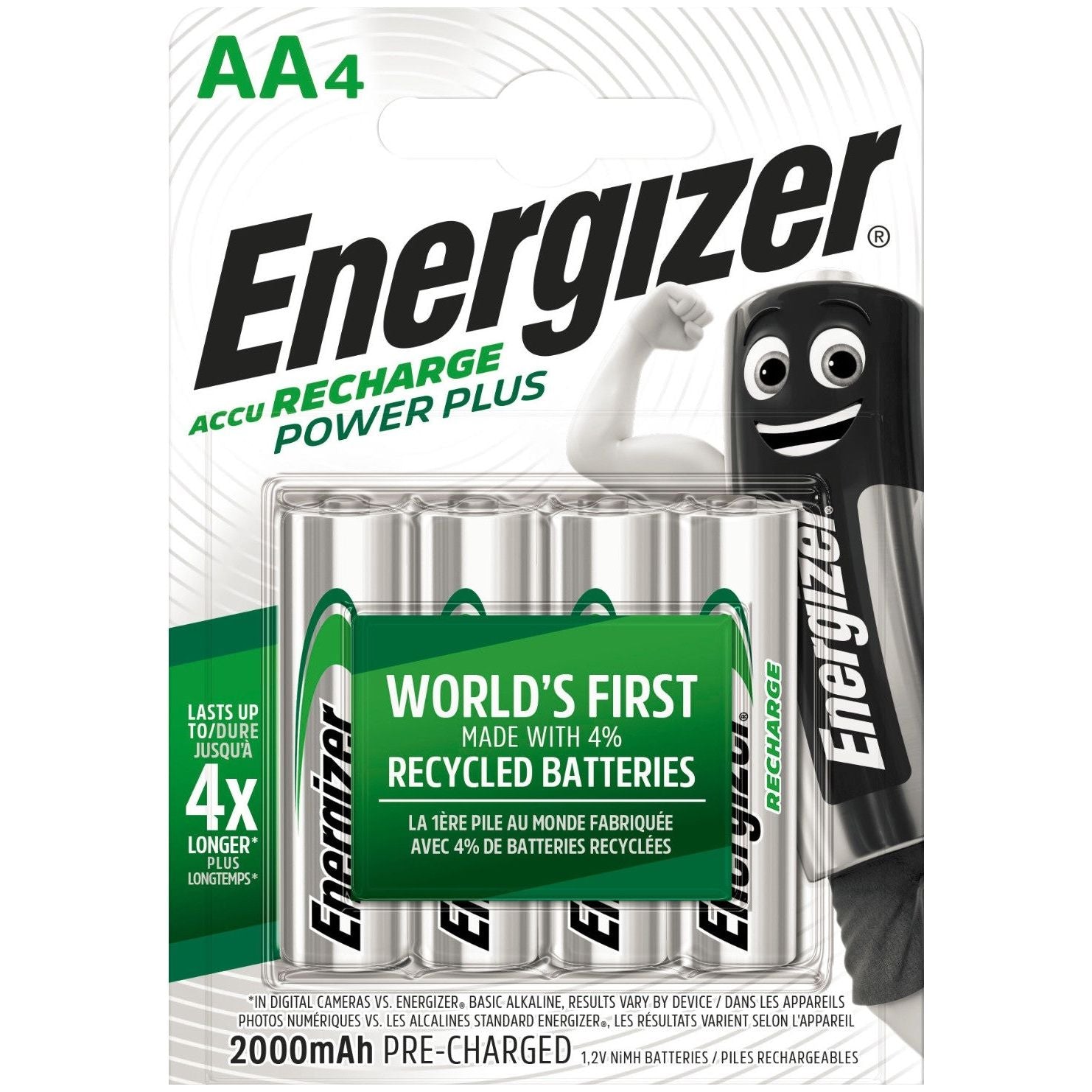 Energizer Επαναφορτιζόμενες Μπαταρίες AA 2000mAh (4τμχ)
