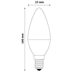 Avide Λάμπα LED Smart Κερί 5.5W RGB+W WIFI APP Control