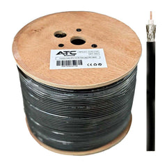 ATC Στροφείο RF ATC-723 RG6 300μ PET Μαύρο