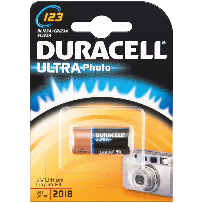 Duracell Ultra Μπαταρία Φωτογραφικών Μηχανών CR123A (1τμχ)
