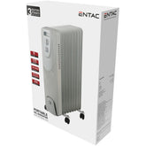 Entac Oil Heater 9 Fins 2000W White with Timer
