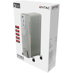Entac Oil Heater 9 Fins 2000W White with Timer