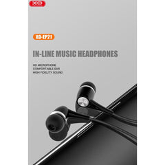 XO EP21 Ακουστικά Handsfree Μαύρα