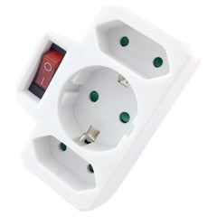 Entac Αντάπτορας Σούκο σε 2 Διπολικά & 1 Σούκο & Διακόπτη