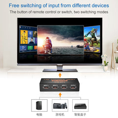 Μεταλλικός Διακόπτης HDMI 3 Είσοδοι / 1 Έξοδος 4K x 2K με Τηλεχειριστήριο