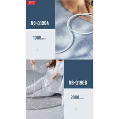 XO NB-Q190B 60W Καλώδιο Φόρτισης Type-C σε Type-C 2m