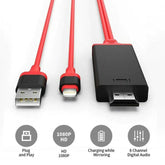 Αντάπτορας Lightning σε HDMI M/M Κόκκινο