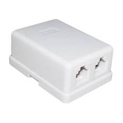 Πρίζα Τηλεφώνου Εξωτερική Αυτοκόλλητη Διπλή