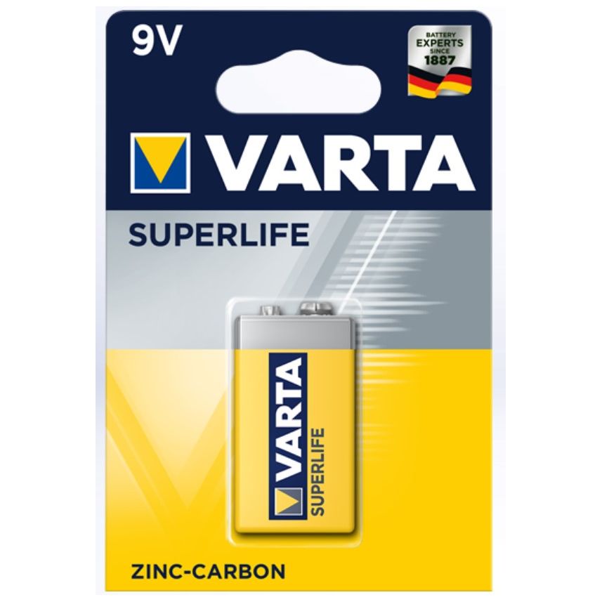 Varta Μπαταρία Απλή 6F22(9V) (1τμχ)