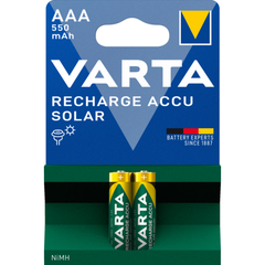 Varta Επαναφορτιζόμενες Μπαταρίες Solar 550mAh HR03 AAA (2τμχ)