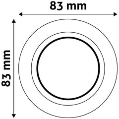 Avide GU10 Πλαίσιο Κώνος Σαγρέ Άσπρο