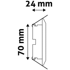 Avide GU10 Πλαίσιο Κώνος Σαγρέ Άσπρο