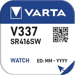 Varta Μπαταρία Ρολογιού V337 (1τμχ)