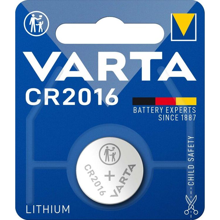 Varta Μπαταρία Κουμπί Λιθίου CR2016 (1τμχ)