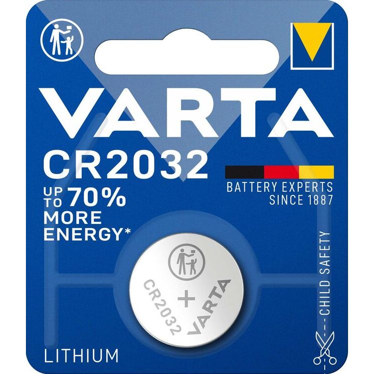 Varta Μπαταρία Κουμπί Λιθίου CR2032 (1τμχ)