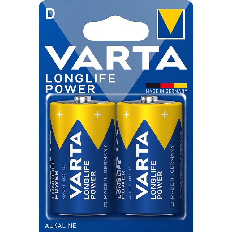 Varta Μπαταρίες Longlife Power LR20 D (2τμχ)