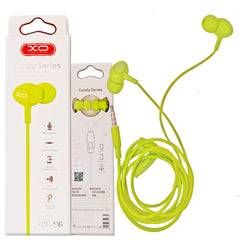 XO S6 Ακουστικά Handsfree Candy Πράσινα