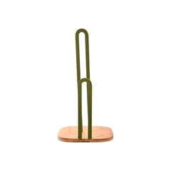 ESTIA BAMBOO ESSENTIALS METAL KITCHEN ROLL HOLDER 16x16x31.3cm OIL